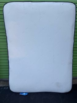 Queen Size Mattress White with Gray Trim