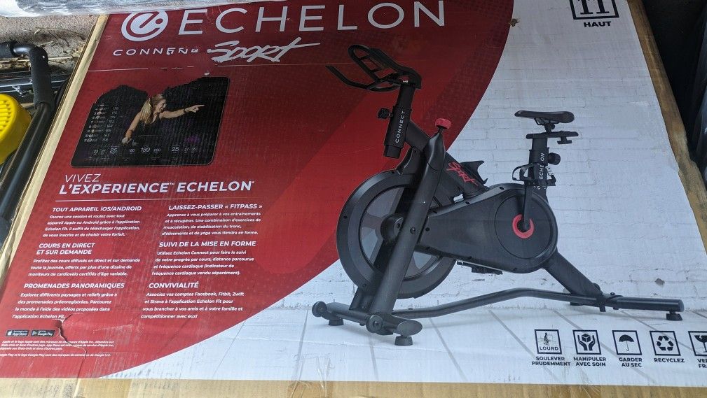 NIB Echelon Wifi Spin Bicycle Indoor Bike Compatible With other Apps
