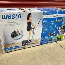 Weslo Momentum G 4.1 Rear-Drive Elliptical with Inertia-Enhanced Flywheel