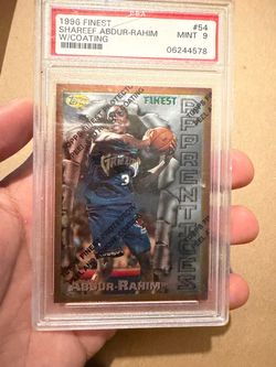 1996 Topps Finest Chrome Shareef Abdur-Rahim rookie card PSA 9 mint