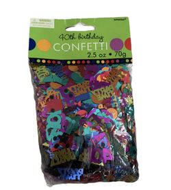 Milestone party confetti