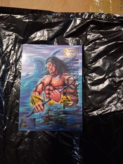 1995 marvel masterpiece gold signature namor