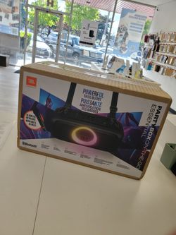 JBL - PartyBox On-The-Go Essential Portable Wireless Party Speaker with Wireless Microphone - Black (Brand New) Black