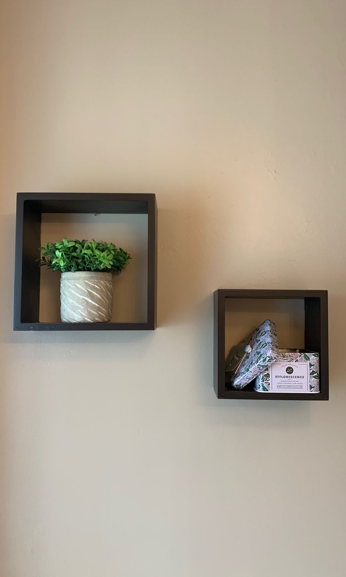 Set of Square Floating Shelves