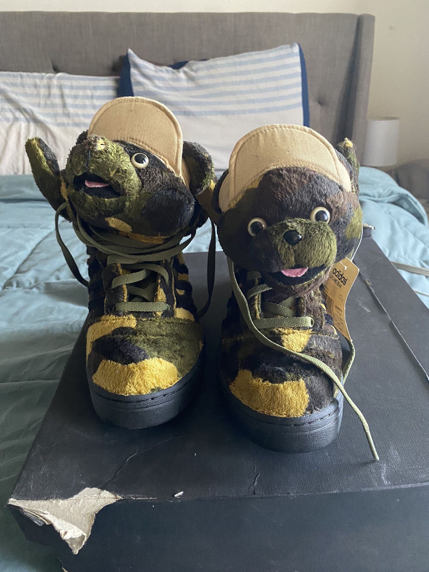 Adidas Jeremy Scott Camo Bear