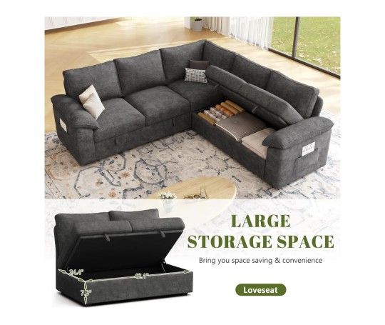 Sectional Couch With Storage 