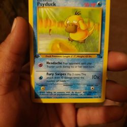 Pokémon Cards Psyduck 1st Edition 