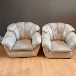 Mini leather sofa couch 