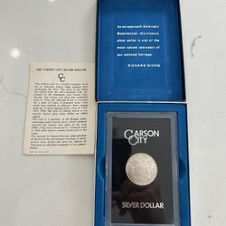 GSA 1882-CC Morgan Silver Dollar Uncirculated Carson City Mint With Box and COA