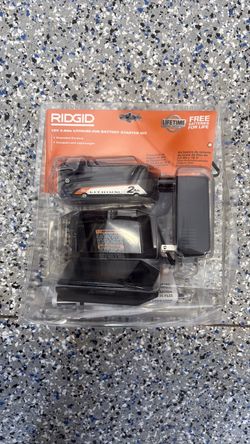 RIDGID 18V 2.0Ah Lithium-Ion Battery Starter Kit