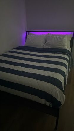 Bed frame and mattress  queen