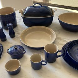 Le Creuset Cobalt Blue Stoneware