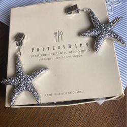 pottery barn tablecloth weights