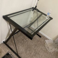 Glass desk 
