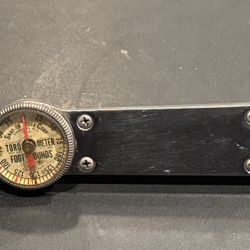 Vintage Snap-On Tools 1/2" Drive TORQOMETER TQ-150 Torque Wrench, 0-150 Foot lbs. Works, not calibrated. Has owners marks