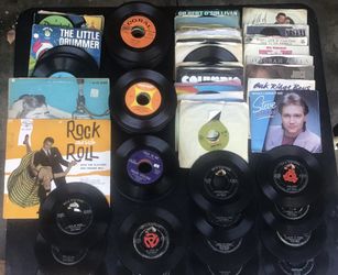 Lot Of 125+ Vinyl 7” Records 45rpm - Including 13 Elvis Presley