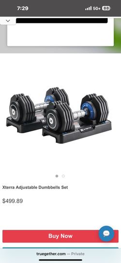 Dumbbells adjustable brand new(XTERRA)2x55 pounds.View the comment below for more info