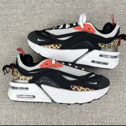 Nike W Air Max Furyosa Leopard Black Red White Size 7.5 men’s/ 9 women’s $80