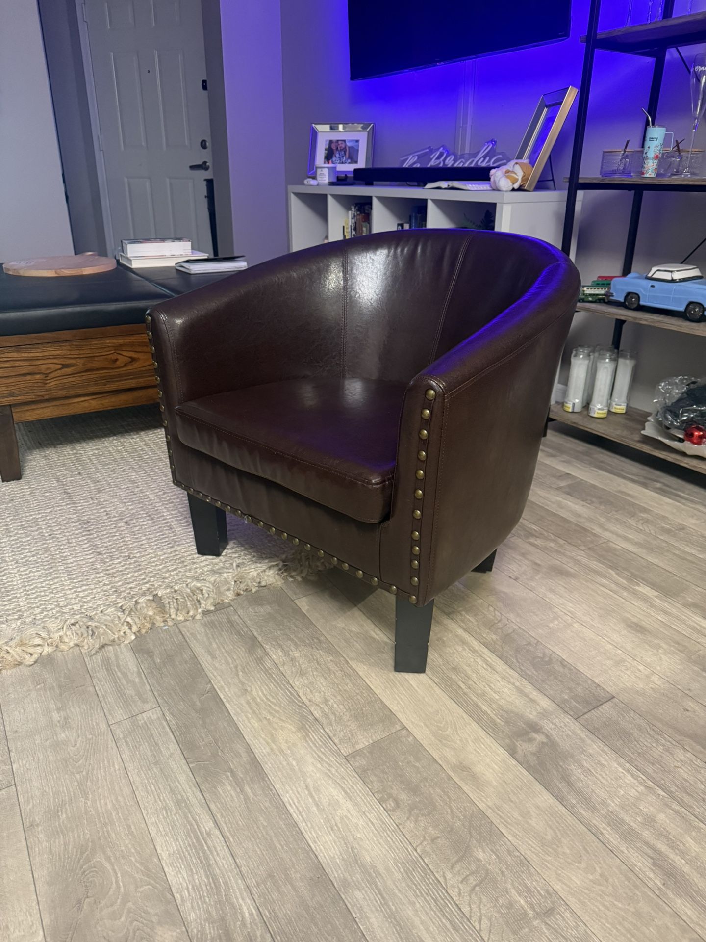 Pleather Armchair