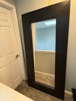 IKEA Full Length Mirror with Wood Frame