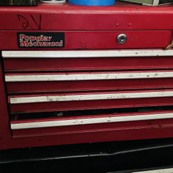 Vintage Popular Mechanics 4 Drawer Tool Chest Top And  Other One Is Included