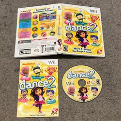 Nickelodeon Dance 2 (Nintendo Wii, 2012) Complete CIB w/ Manual