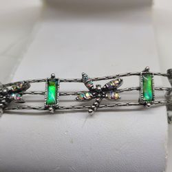 RARE EMERALD GREEN ABALONE DRAGONFLY 