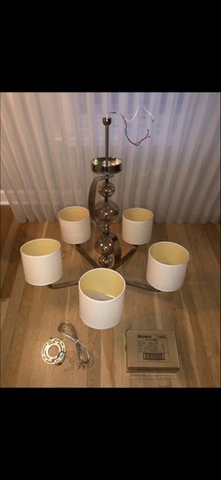 CHANDELIER 24” Troy Fizz with Center Glass Globes