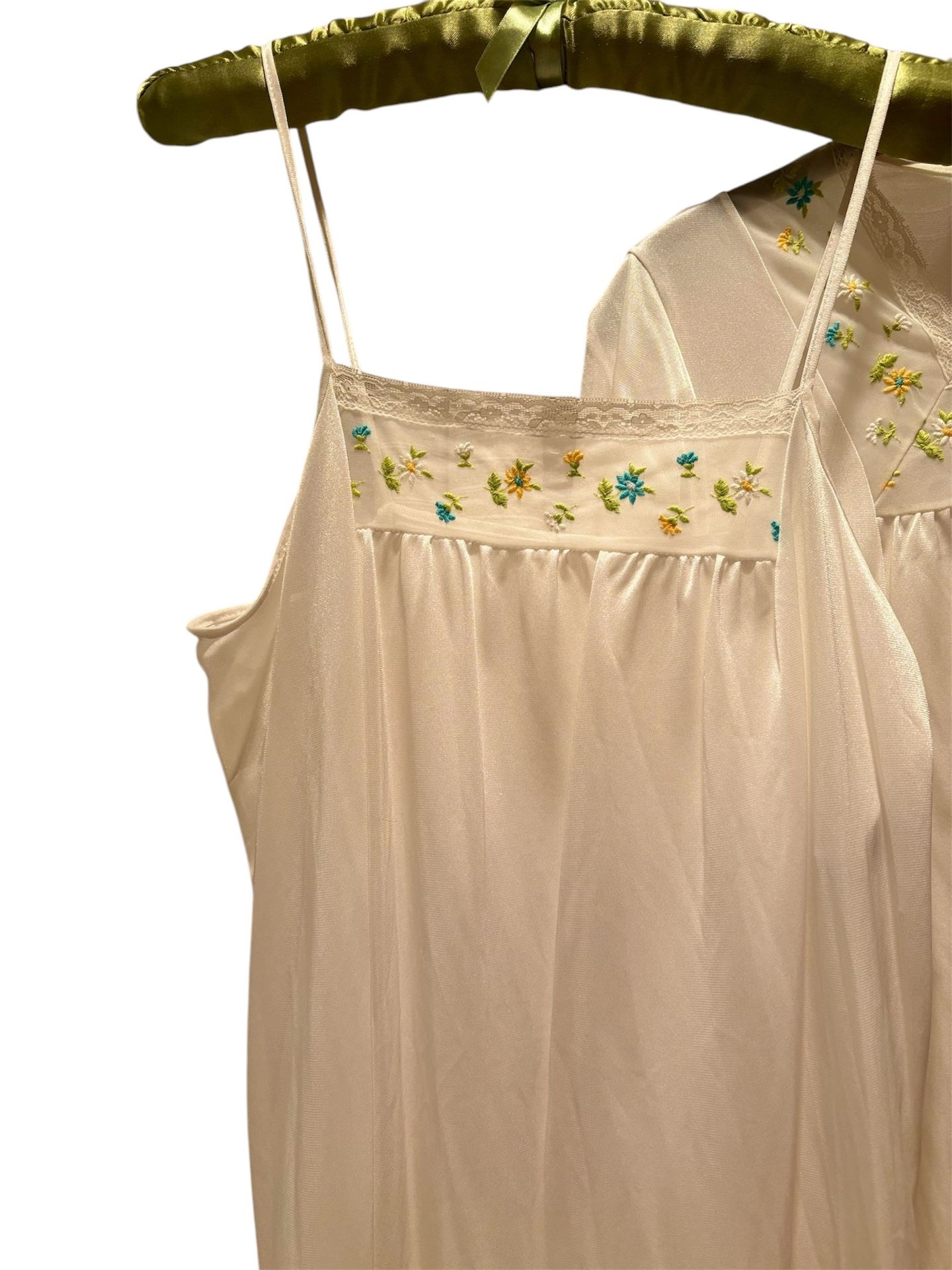 Vintage Nightgown Set Camisole Dress and Robe