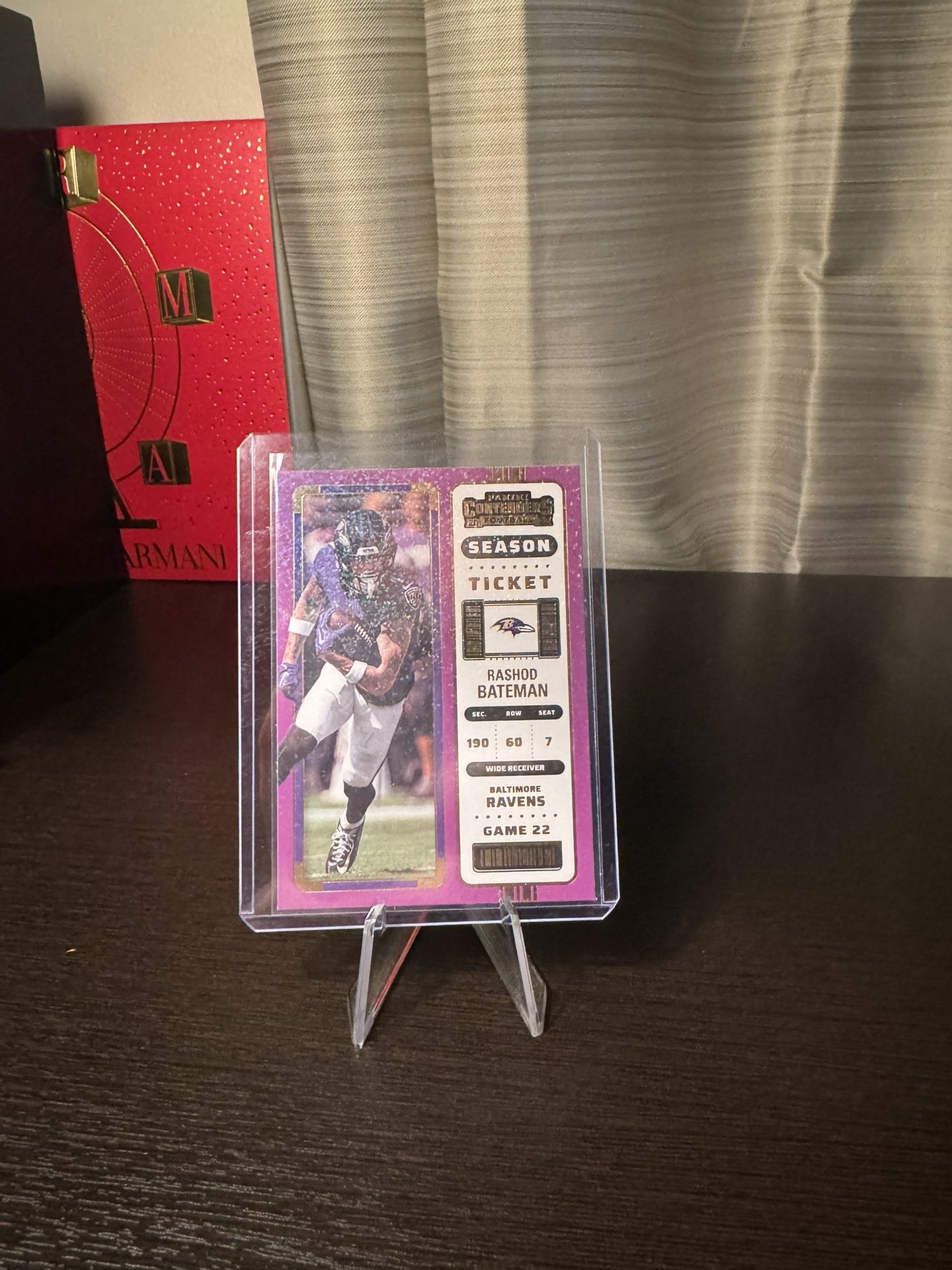 Rashod Bateman Panini Chronicles Purple Sparkle