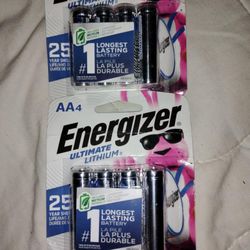 Brand New Energiser Lithium Batteries (AA Or AAA) Regular $4.00 A Pack 