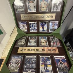 NEW YORK YANKEES ALL-TIME GREATS CARD COLLECTION PLAQUE BRAND NEW!