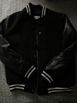 FASHIONNOVA BLACK VARSITY JACKET (M)