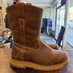 Men's Leather Wellie Mid Boot