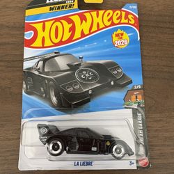 Brand New Unopened Hot Wheels Diecast Car Collectible Black La Liebre