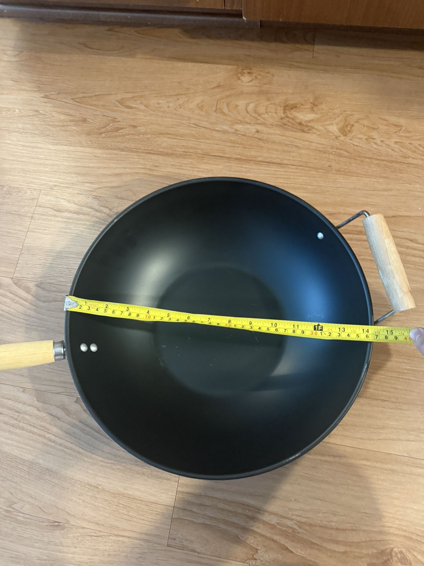 Carbon Steel Wok Or Pan with Wooden Handles