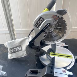 Ryobi 14 Amp 10" Compound Miter Saw With LED Cutline Indicator