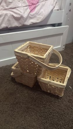 3 small baskets