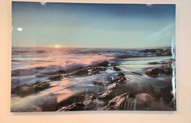 Ocean Sunset Coastal Photography Wall Art