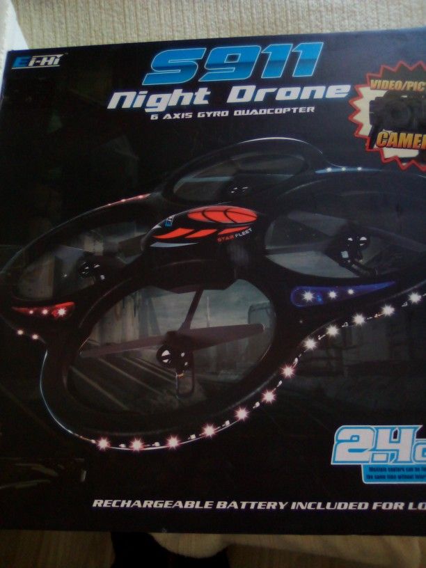 S911 Night Drone 6 Axis Gyro Quadcopter All Pieces Included Even Batteries 