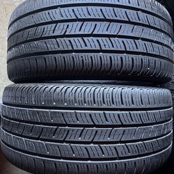 Pair of 255 40 19 Continental Contipro contact tires