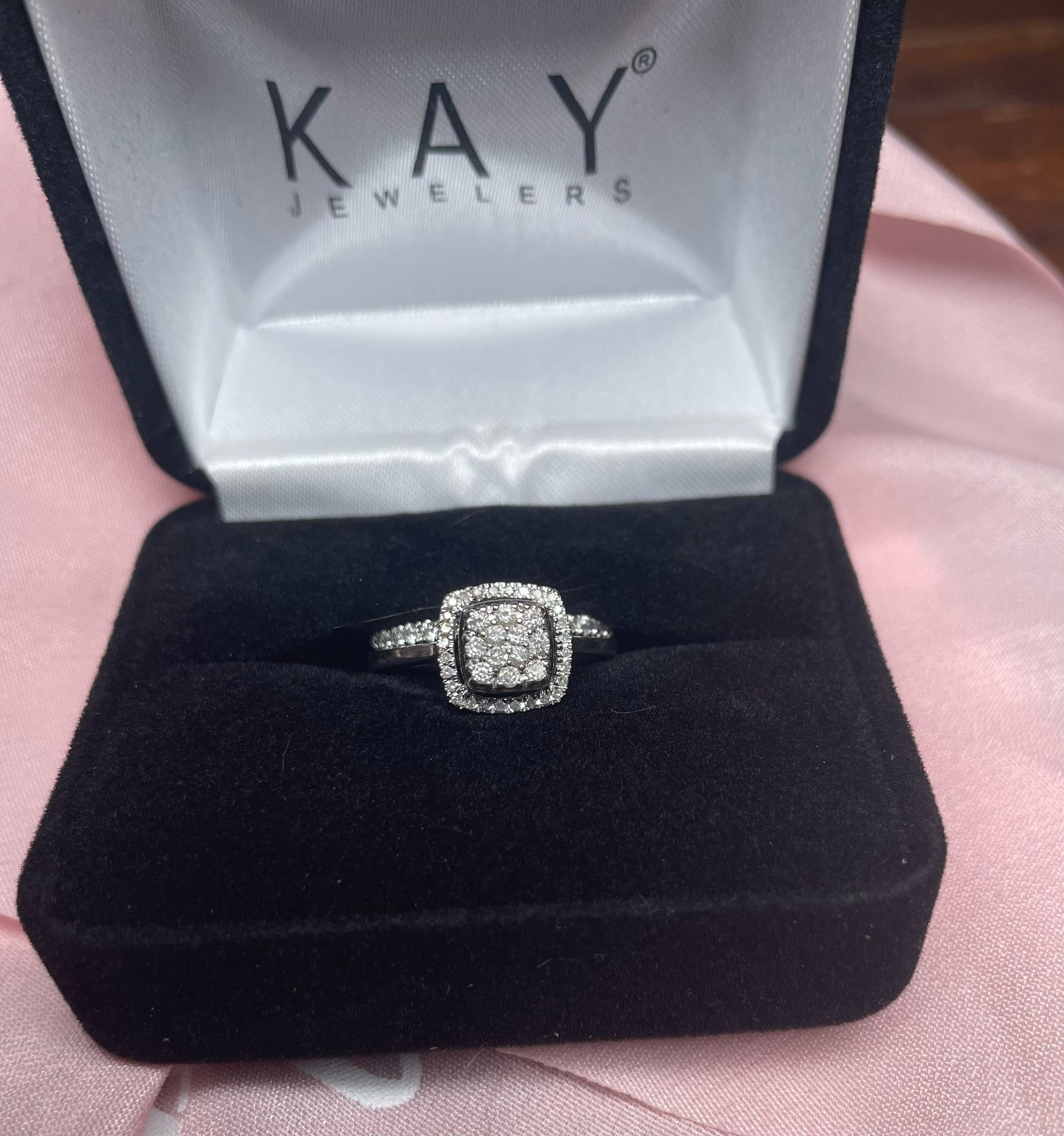 wedding ring and band