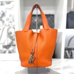 Hermes Picotin Lock PM Orange Bag