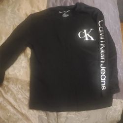 Ck Long Sleeve Black Tee Shirt