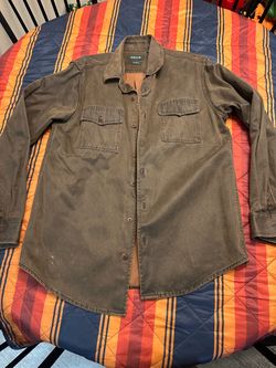 Orvis Timber Creek Long-Sleeved Button Down Shirt in Dark Brown - M