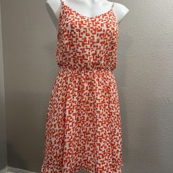 Copper Key Red and White Spaghetti Strap Sundress