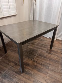 Dining table set grey with 4 chairs