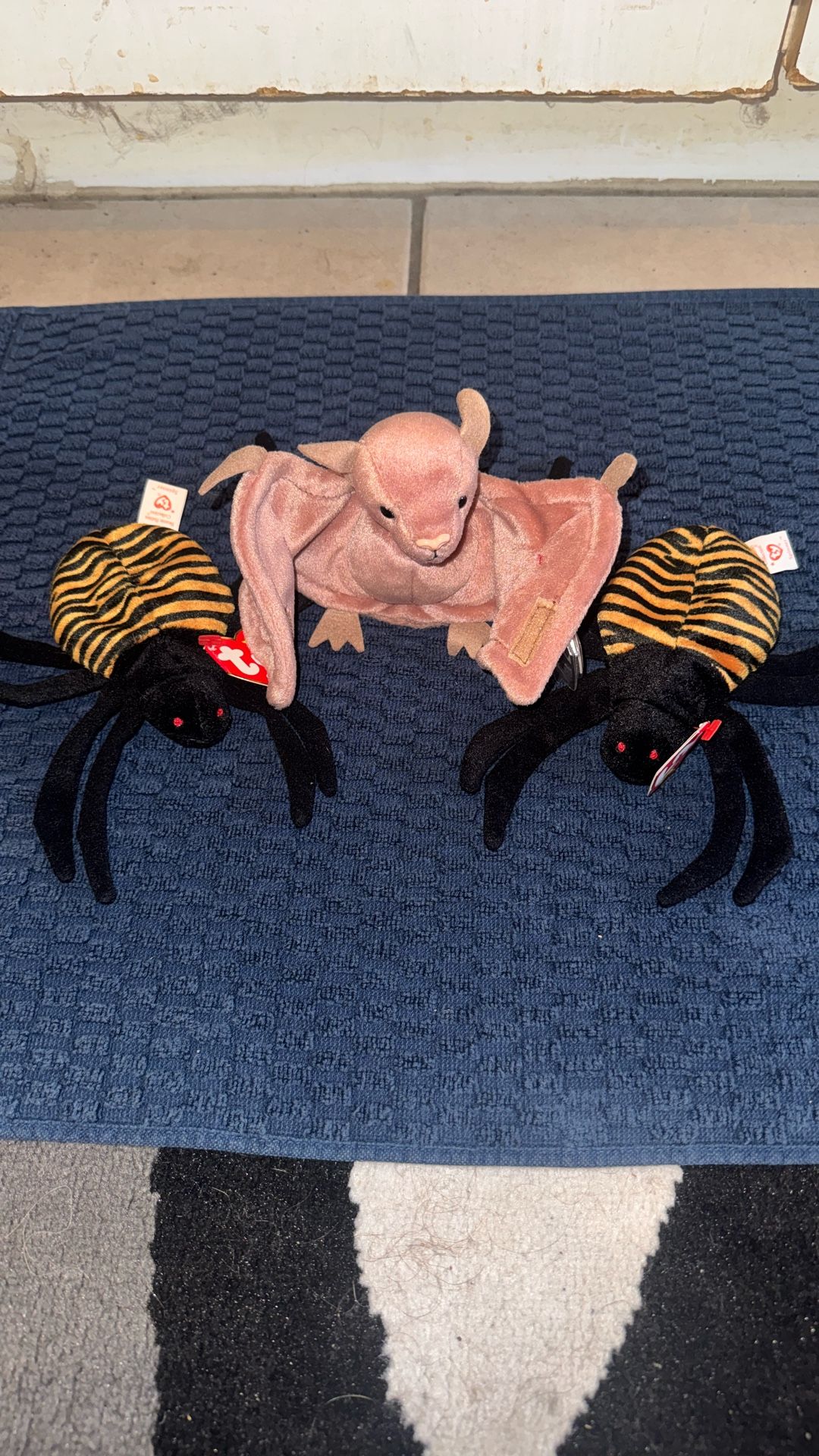 **Beanie Babies** Set Of 3 Batty 1997 & 2 Spinners 1996
