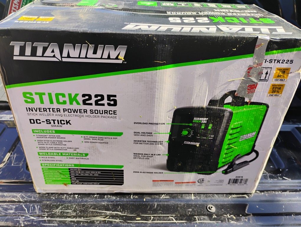 New In Box Stick Welder With Leads 120volt