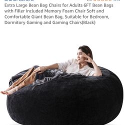 Extra Large Bean Bag Chairs for Adults 6FT 